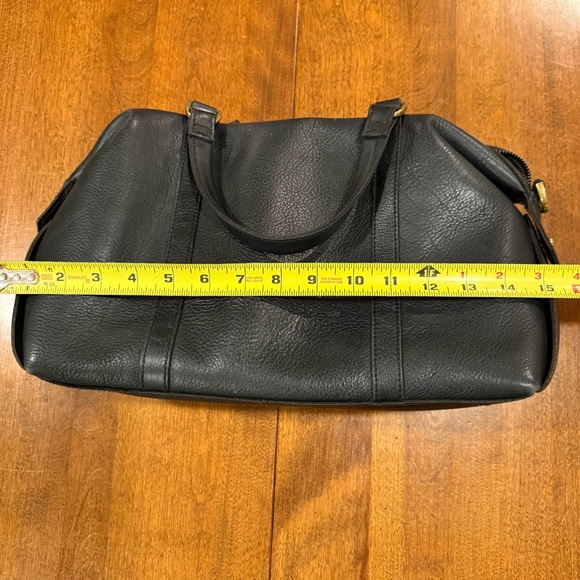 Madewell Black Leather Satchel Bag with Detachable Shoulder Strap - Picture 8 of 11